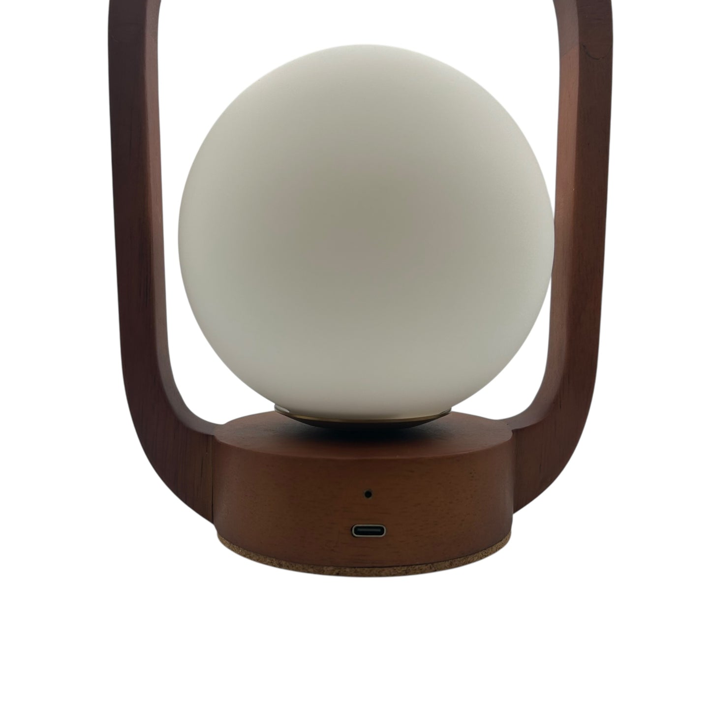 Mini Lantern Teak style rechargeable touch lamp