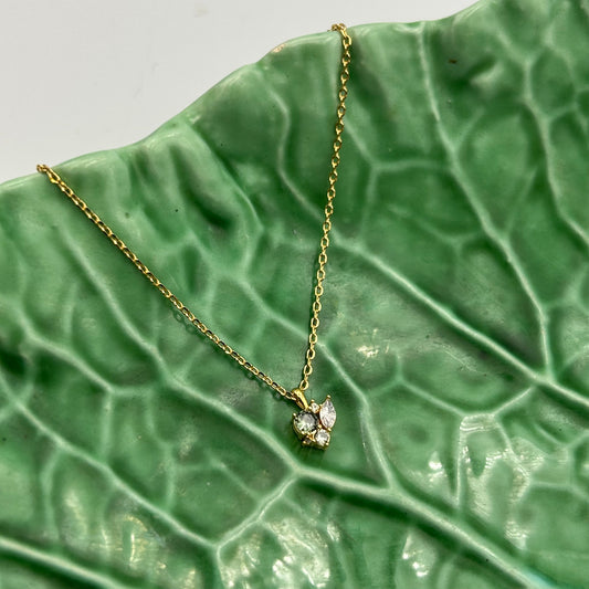 Bejewelled Green Sparkle Necklace