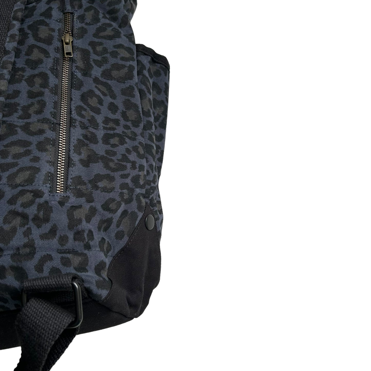 Backpack - blue leopard print