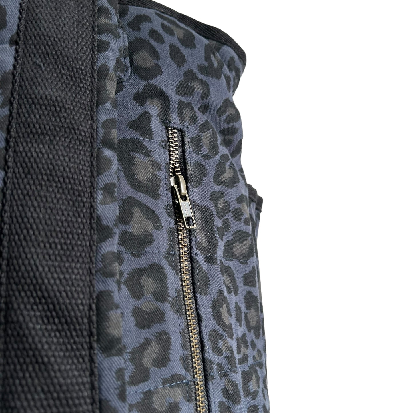 Backpack - blue leopard print
