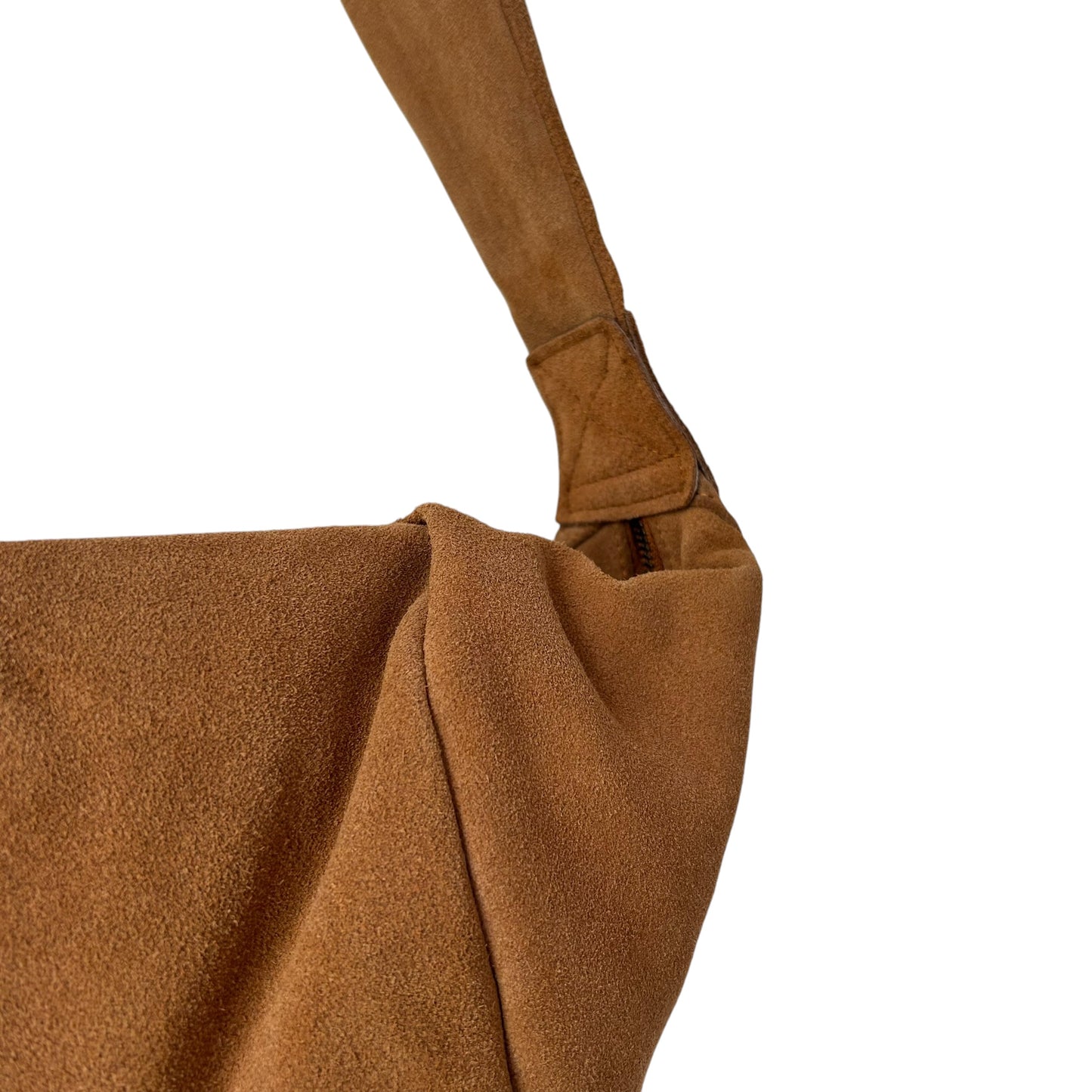 Brixton cross body sling bag -  tan suede - small