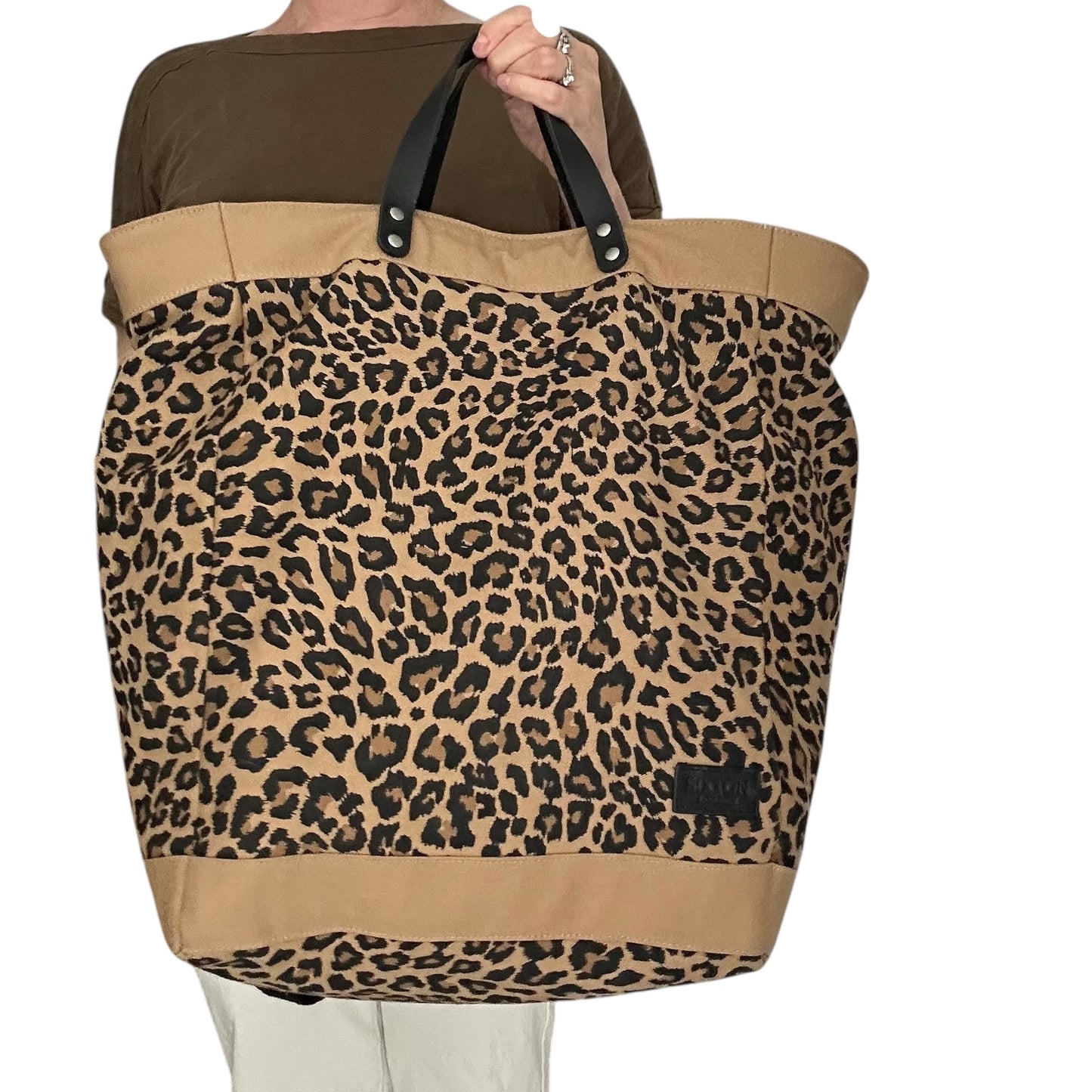 Clovelly Backpack - sand leopard print