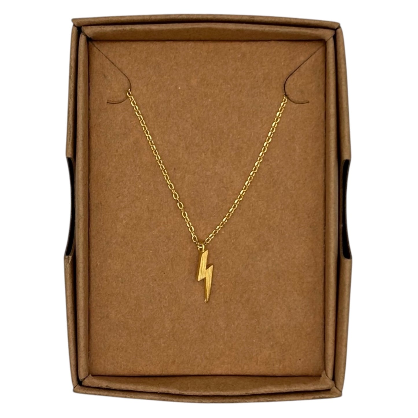 Golden Lightning Bolt necklace