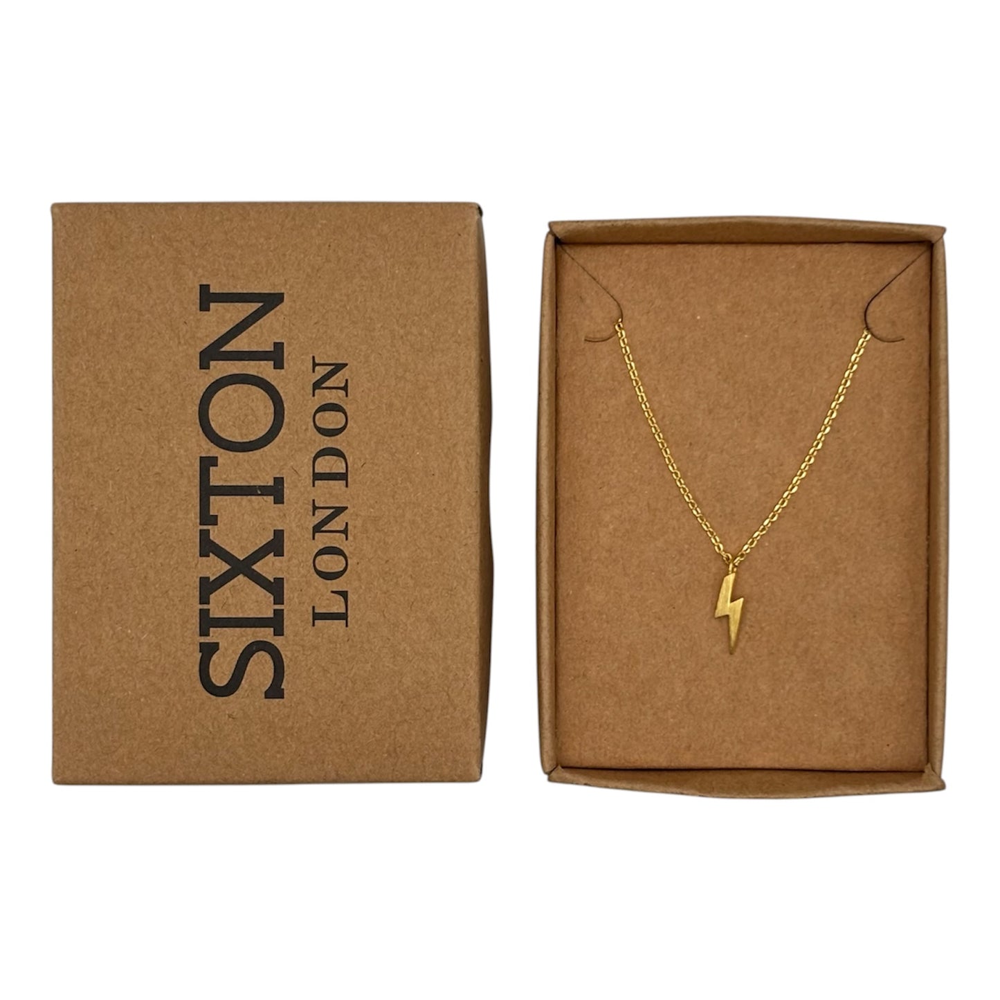 Golden Lightning Bolt necklace
