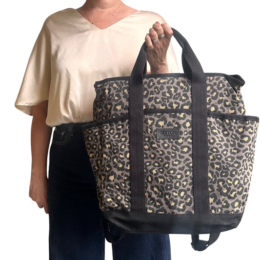Backpack - Grey Leopard print