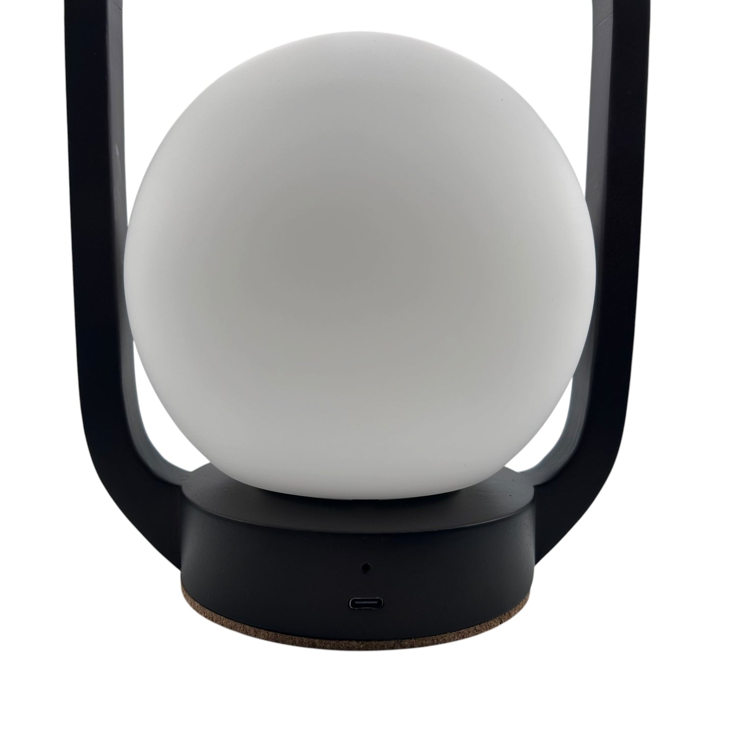 Lantern Walnut Style rechargeable touch lamp
