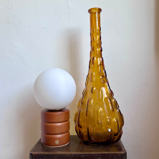 Bubble Teak Style style rechargeable touch lamp