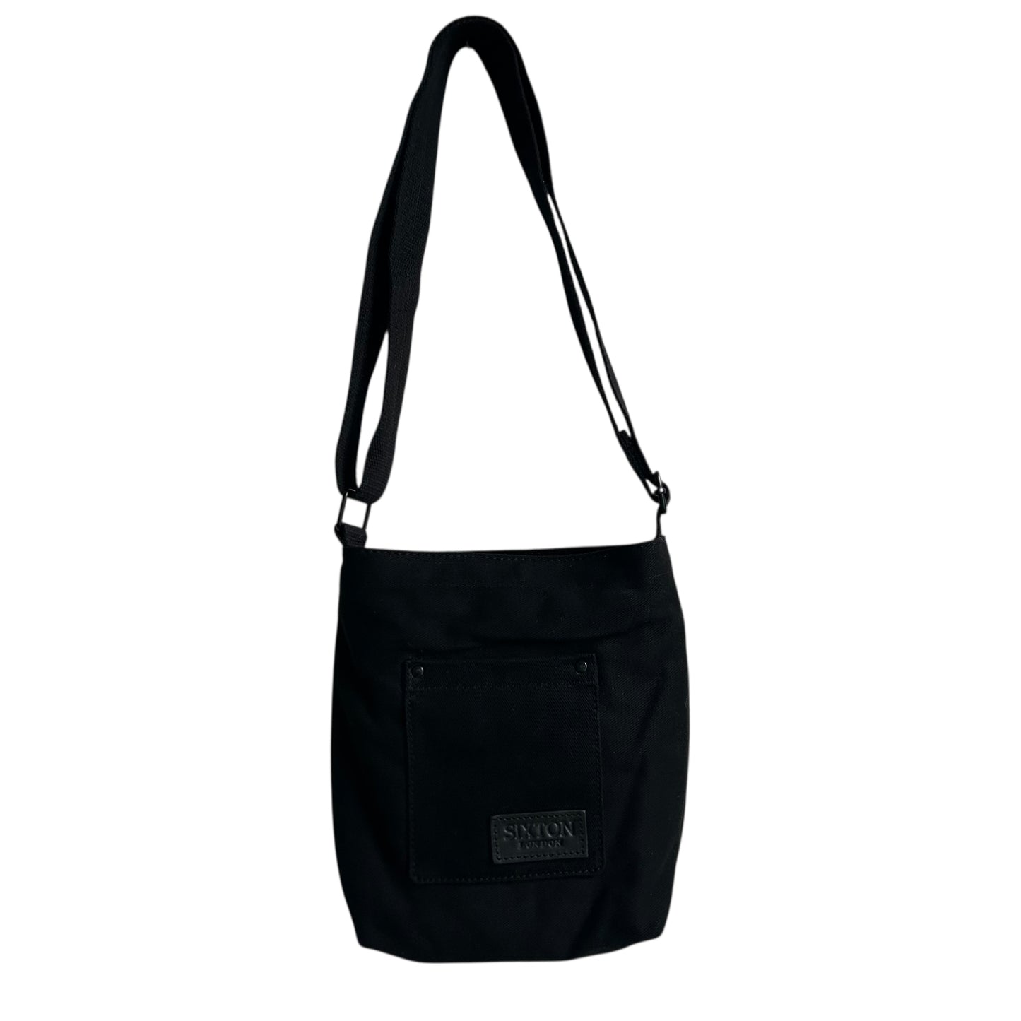 Lisbon city bag - Black cotton canvas
