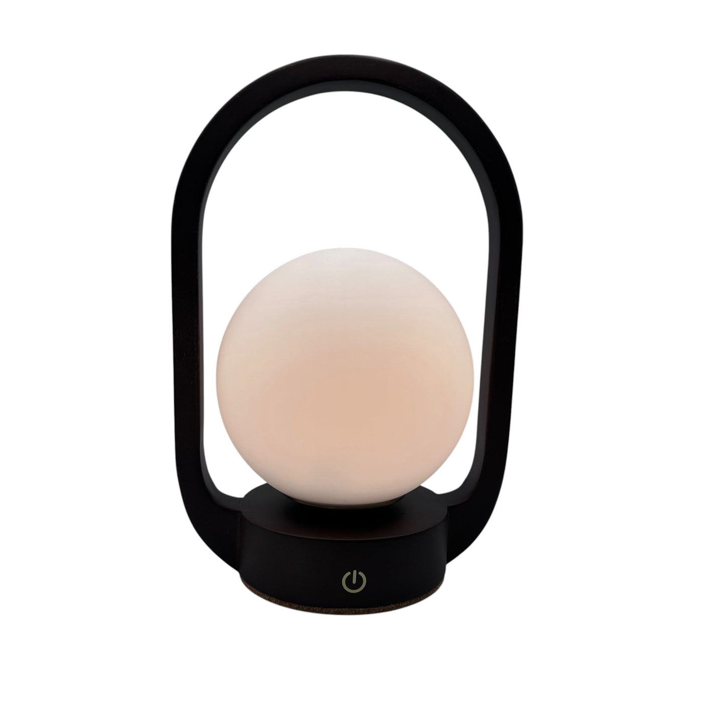 Mini Lantern Walnut style rechargeable touch lamp