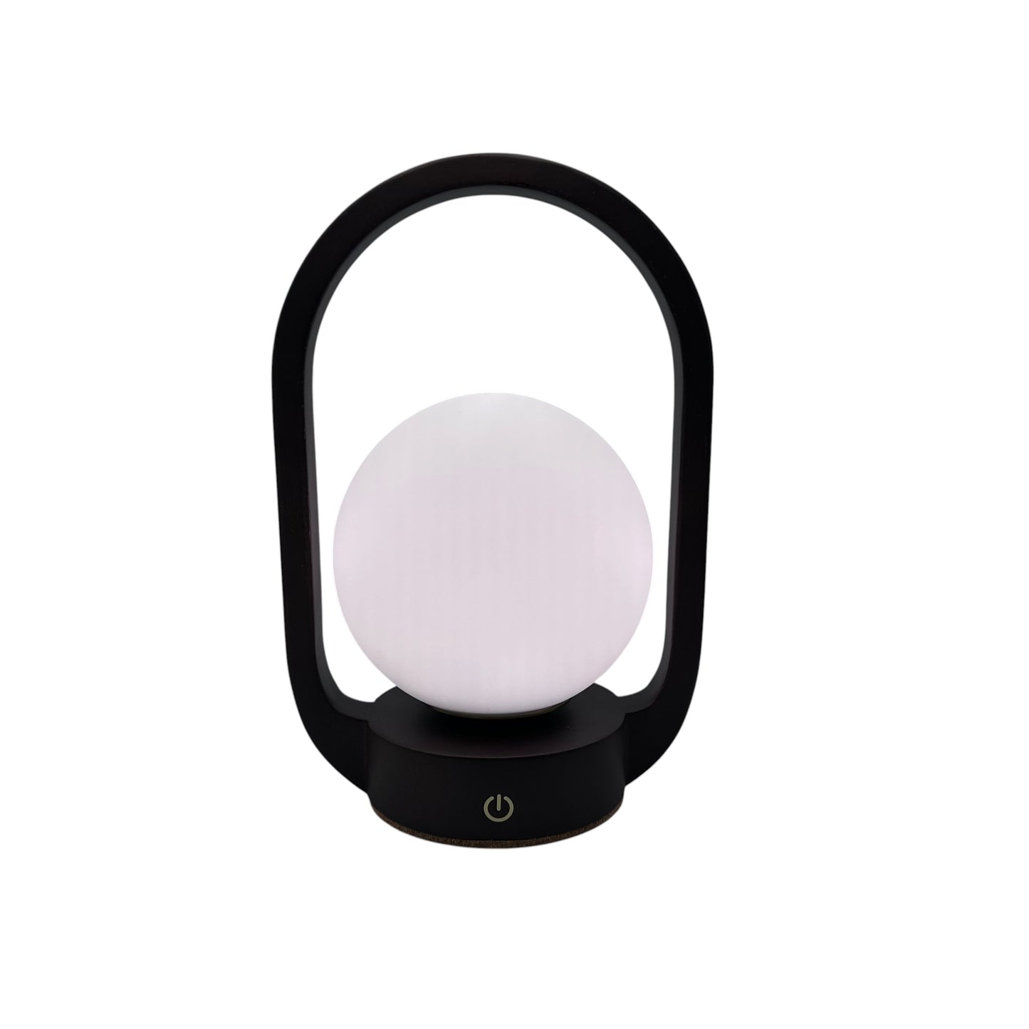 Mini Lantern Walnut style rechargeable touch lamp