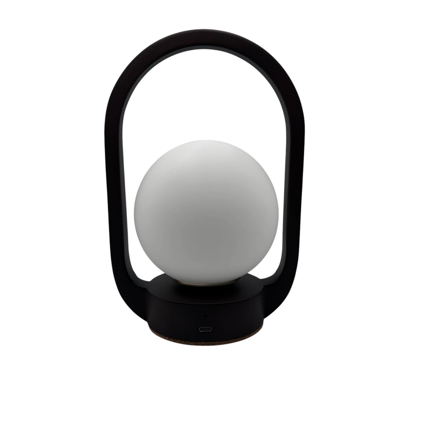 Mini Lantern Walnut style rechargeable touch lamp