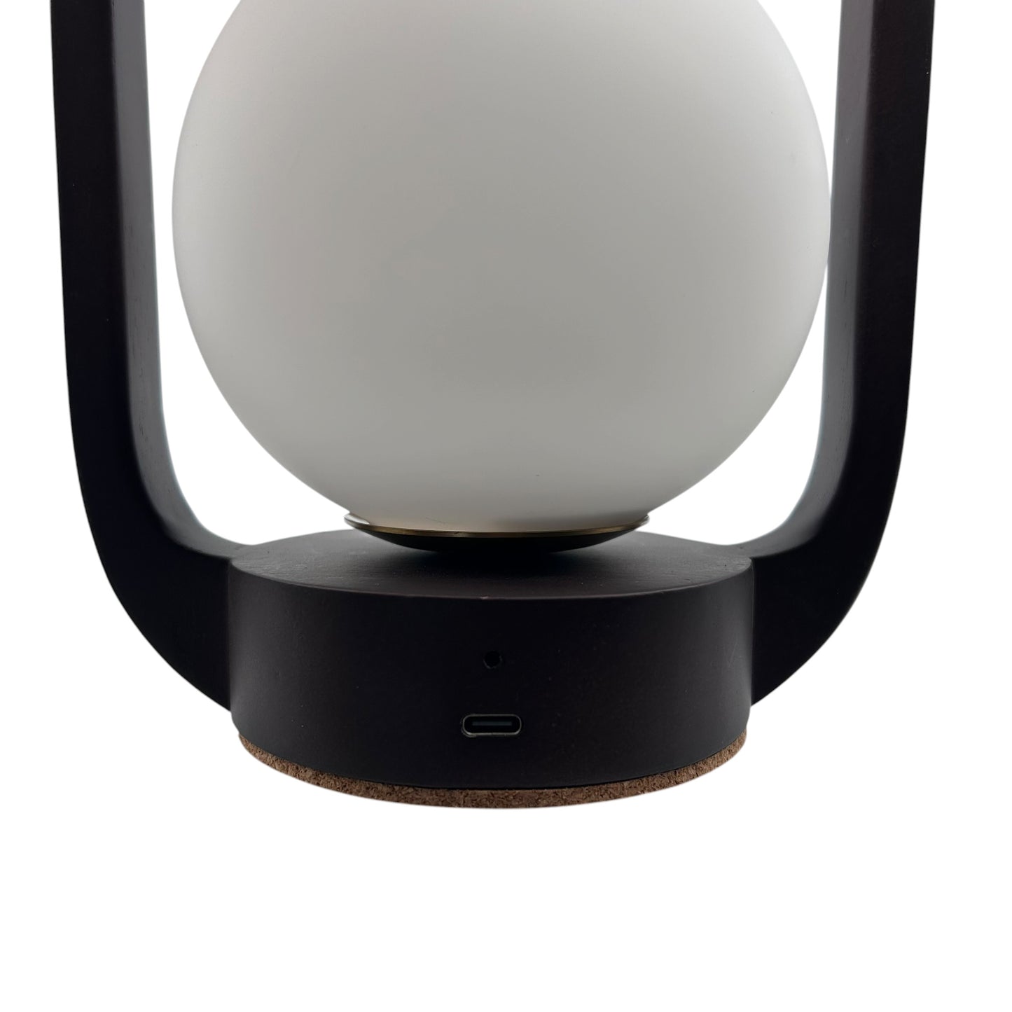 Mini Lantern Walnut style rechargeable touch lamp