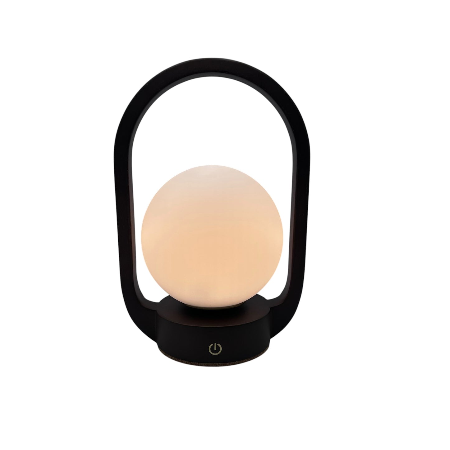 Mini Lantern Walnut style rechargeable touch lamp
