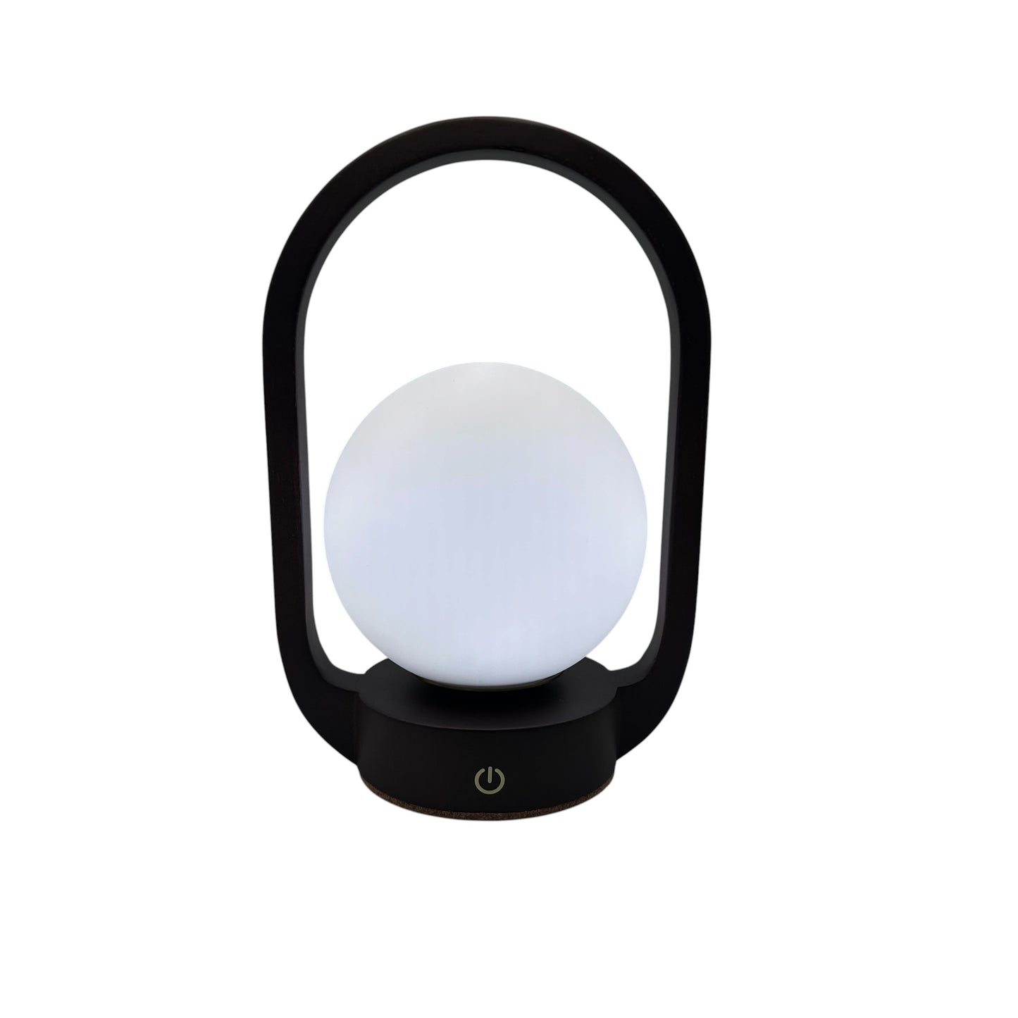 Mini Lantern Walnut style rechargeable touch lamp