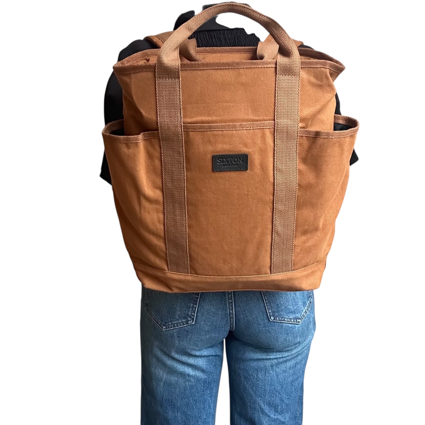 Backpack - Brown cotton canvas