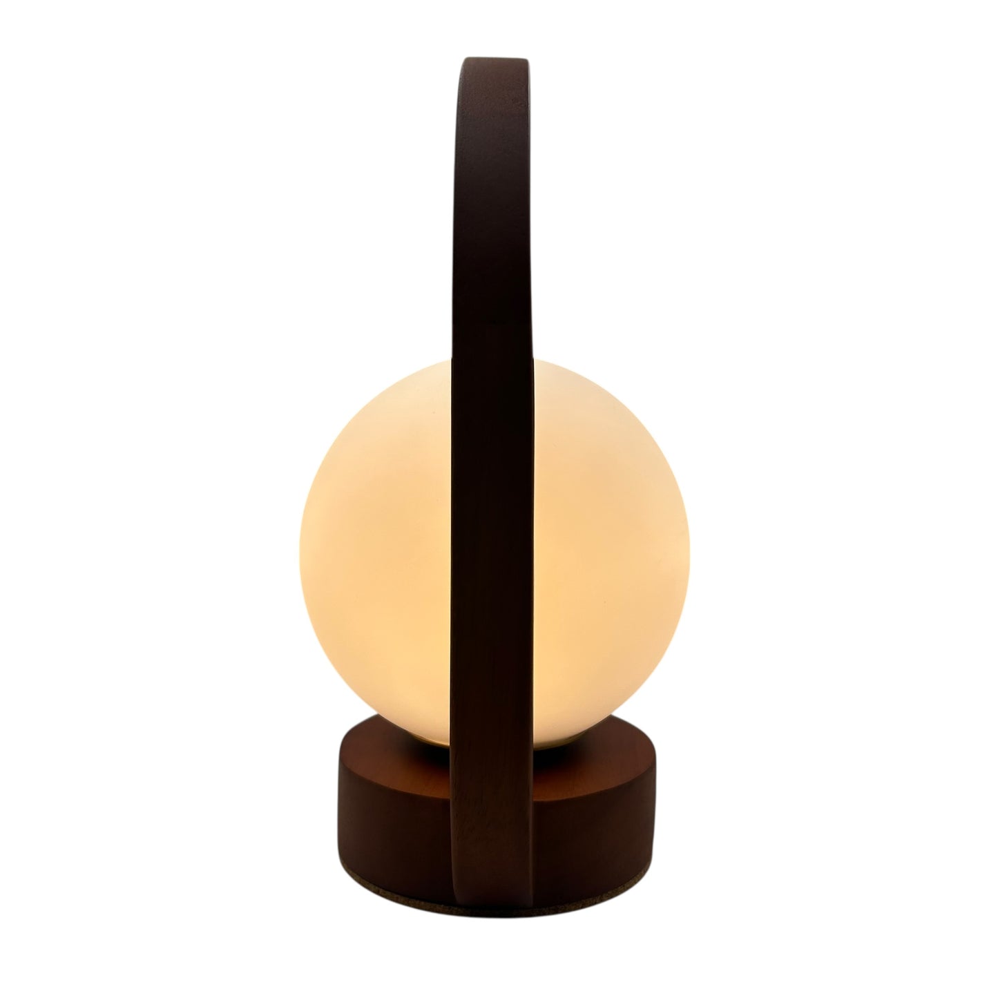 Mini Lantern Teak style rechargeable touch lamp