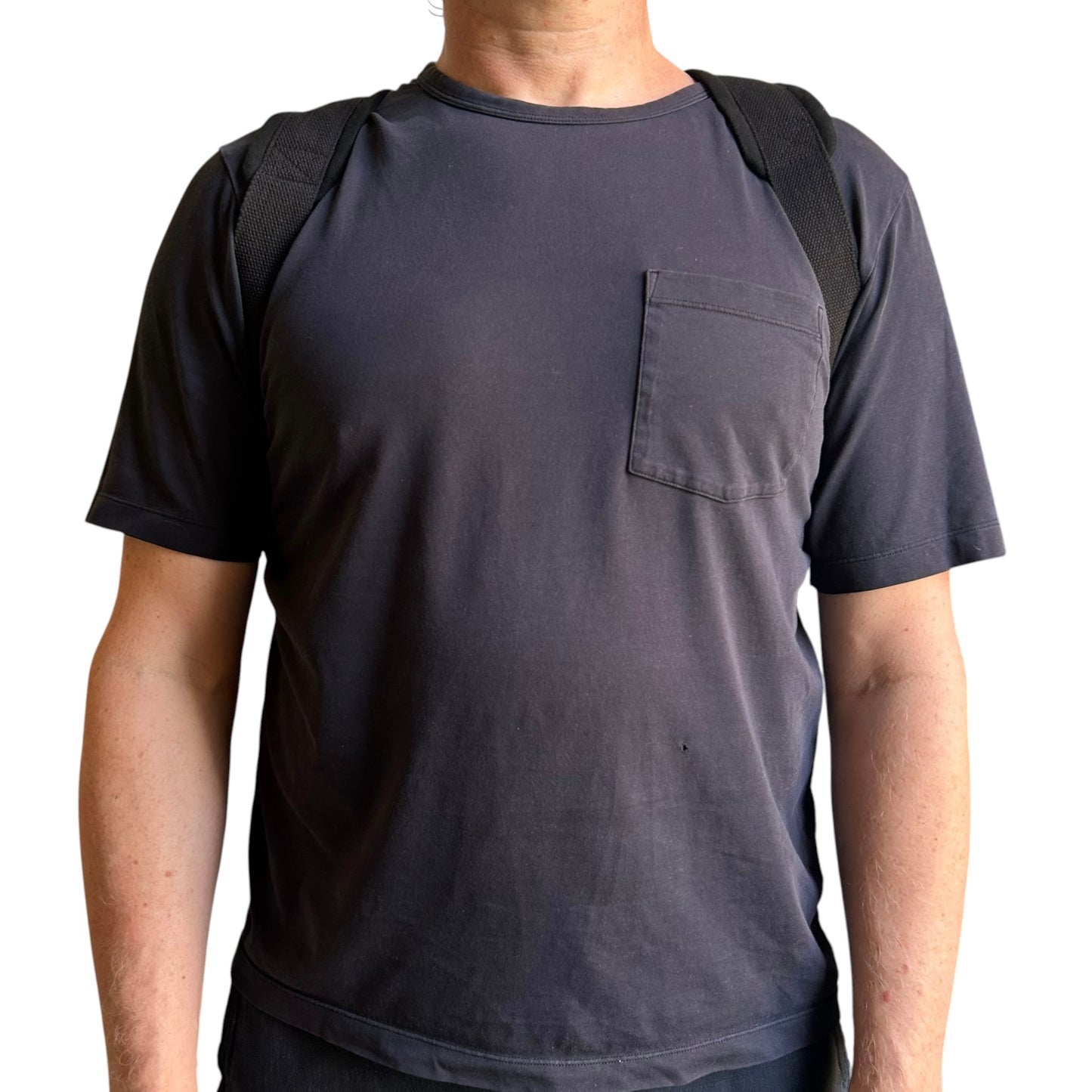 Backpack - Black cotton canvas