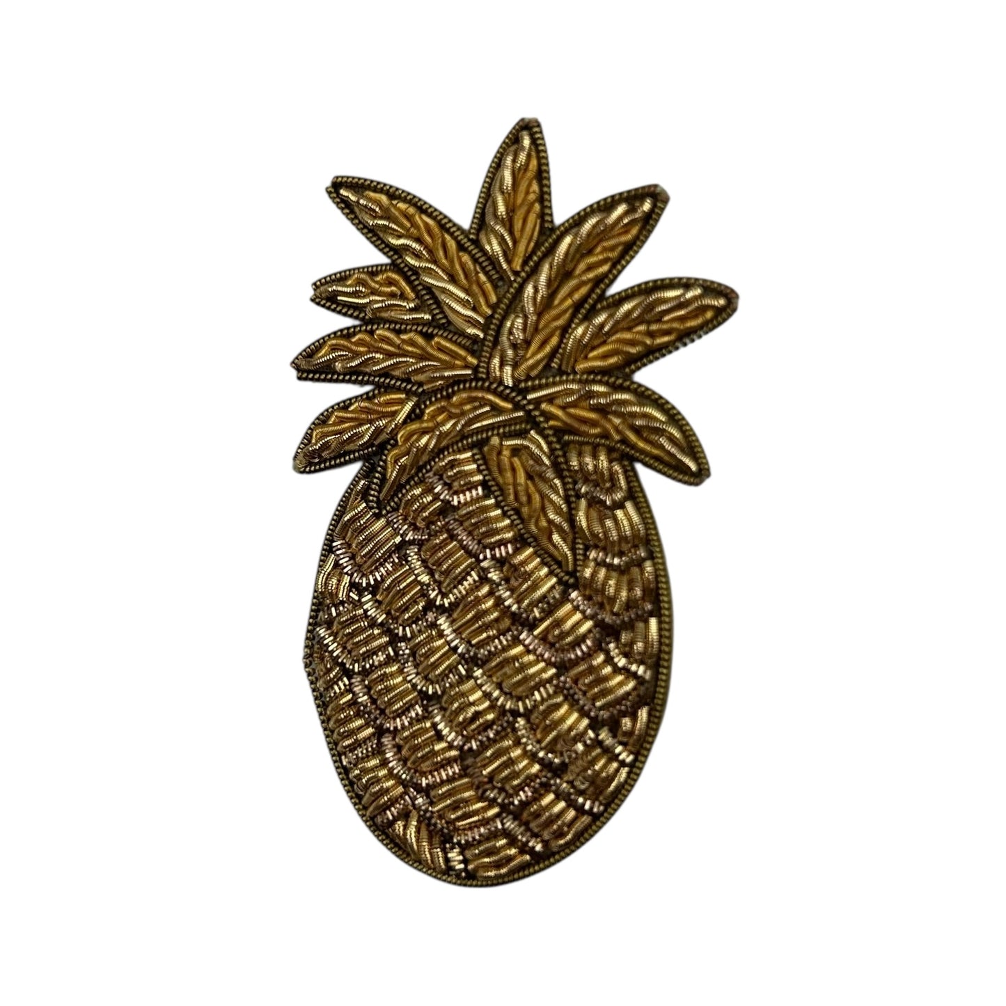 Pineapple embroidered brooch / pin