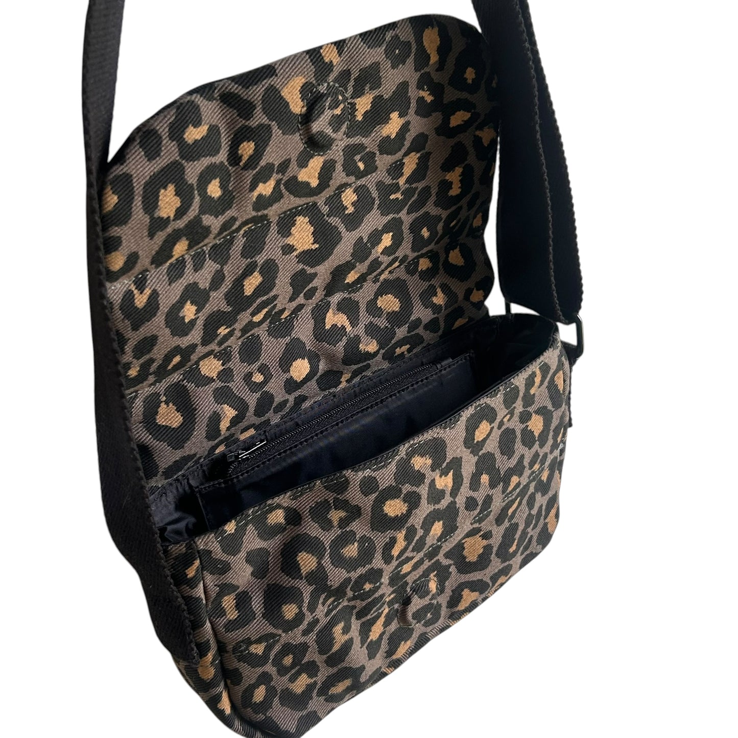 Valencia cross body bag - Grey Leopard print