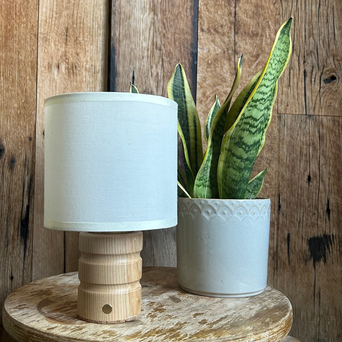 Bolt rechargeable touch lamp - Beech style